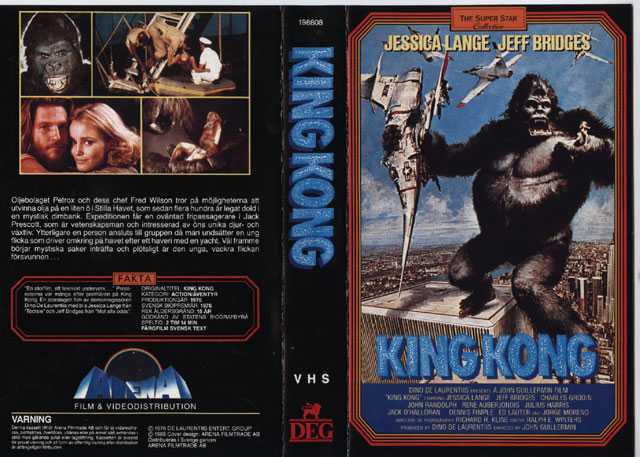 KING KONG - 1976 (VHS)
